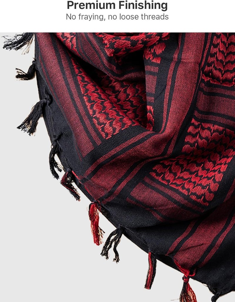 Free Soldier Scarf Military Shemagh Tactical Desert Keffiyeh Head Neck Scarf Arab Wrap with Tassel for Men Women - Image 3